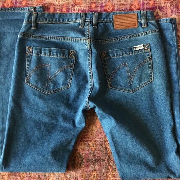 Matix denim slim straight leg jeans waist 17”, inseam 30”, length 40”, r… - Picture 6 of 8
